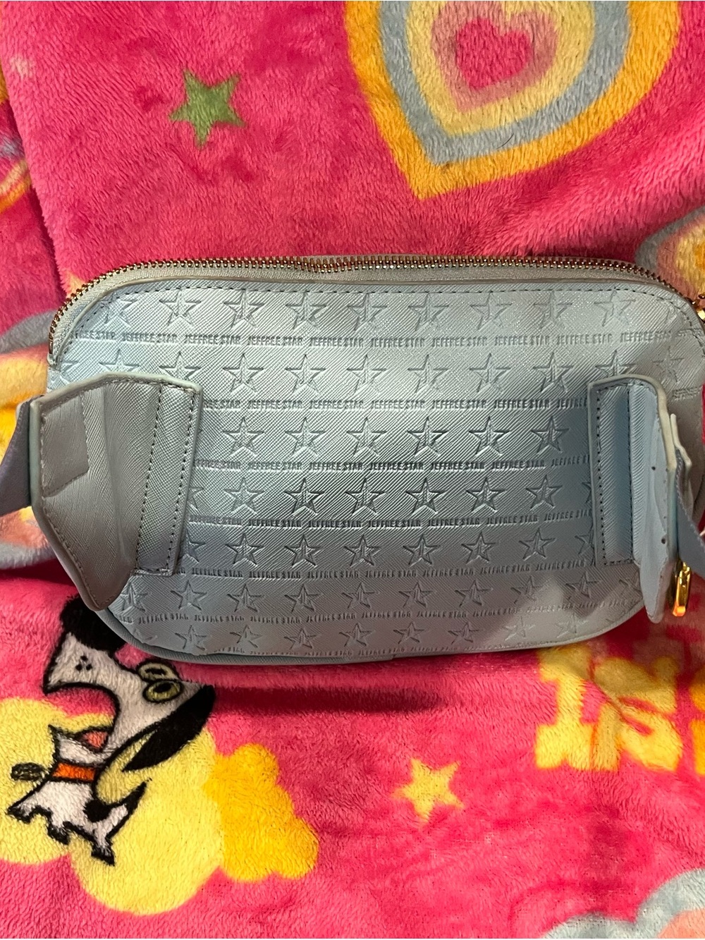 Jeffree Star Baby Blue Logo-Embossed Belt Bag/Crossbody | Star Pattern | GUC❣️ - Picture 13 of 15